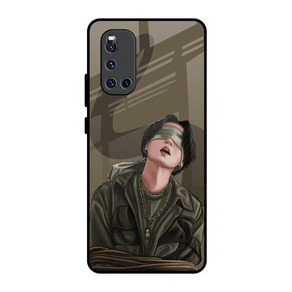 Blind Fold Vivo V19 Glass Back Cover Online