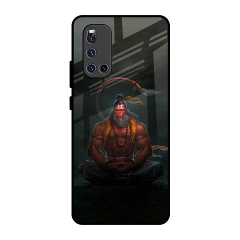 Lord Hanuman Animated Vivo V19 Glass Back Cover Online