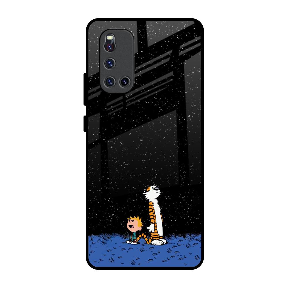 Night Sky Star Vivo V19 Glass Back Cover Online