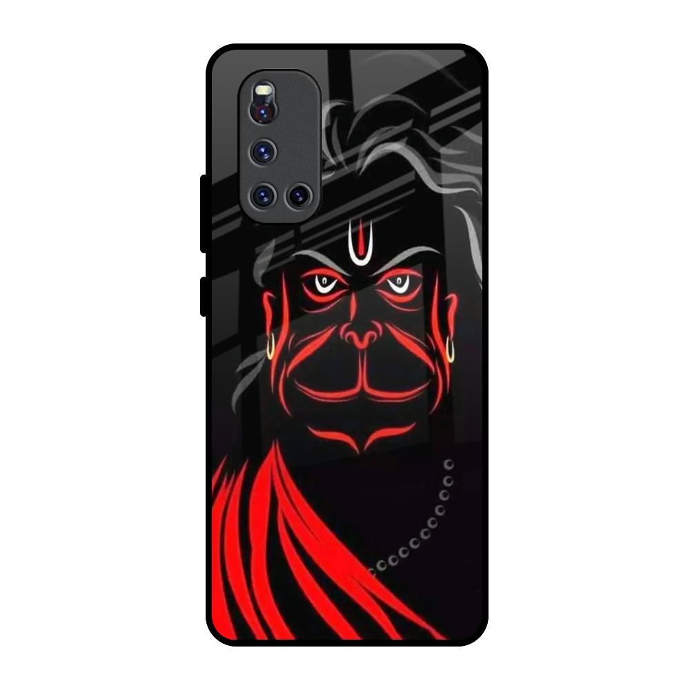 Lord Hanuman Vivo V19 Glass Back Cover Online