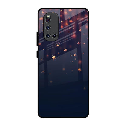 Falling Stars Vivo V19 Glass Back Cover Online