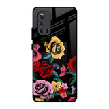 Floral Decorative Vivo V19 Glass Back Cover Online