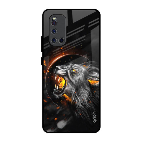 Aggressive Lion Vivo V19 Glass Back Cover Online