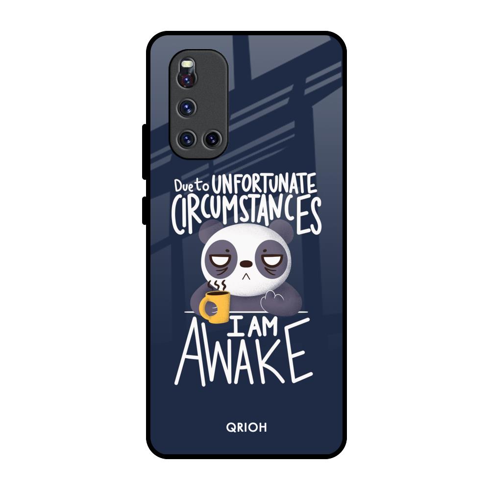 Struggling Panda Vivo V19 Glass Back Cover Online