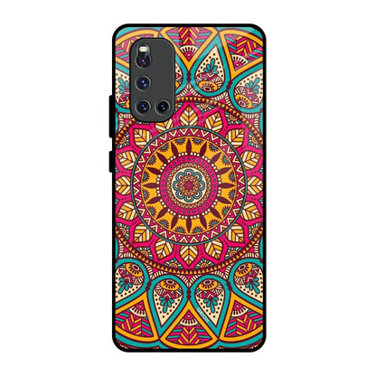 Elegant Mandala Vivo V19 Glass Back Cover Online