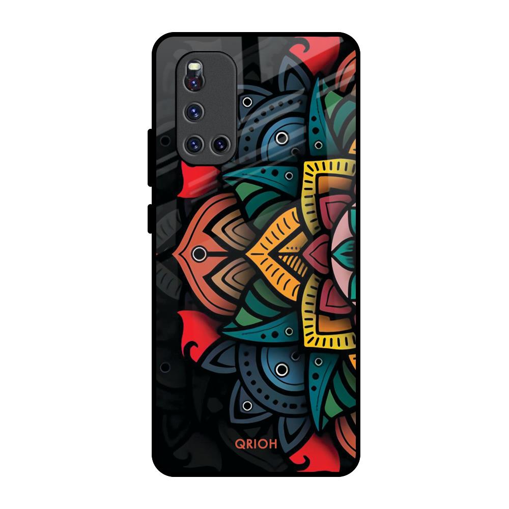 Retro Gorgeous Flower Vivo V19 Glass Back Cover Online