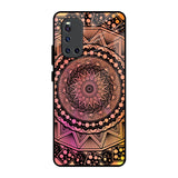 Floral Mandala Vivo V19 Glass Back Cover Online