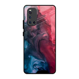 Blue & Red Smoke Vivo V19 Glass Back Cover Online