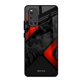 Modern Camo Abstract Vivo V19 Glass Back Cover Online