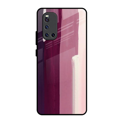 Brush Stroke Art Vivo V19 Glass Back Cover Online