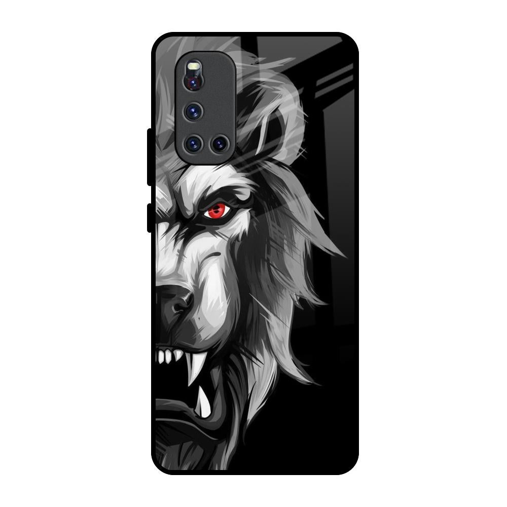 Wild Lion Vivo V19 Glass Back Cover Online