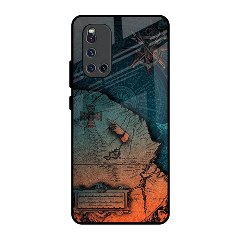 Geographical Map Vivo V19 Glass Back Cover Online