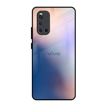 Blue Mauve Gradient Vivo V19 Glass Back Cover Online