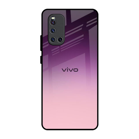 Purple Gradient Vivo V19 Glass Back Cover Online