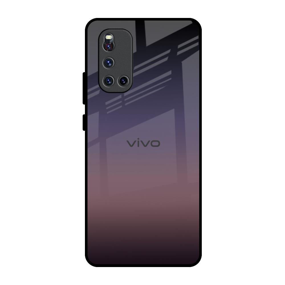 Grey Ombre Vivo V19 Glass Back Cover Online