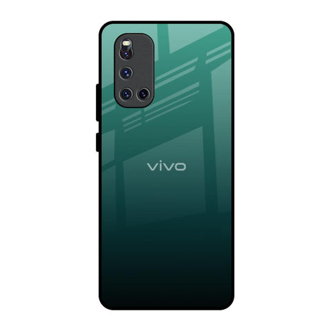 Palm Green Vivo V19 Glass Back Cover Online