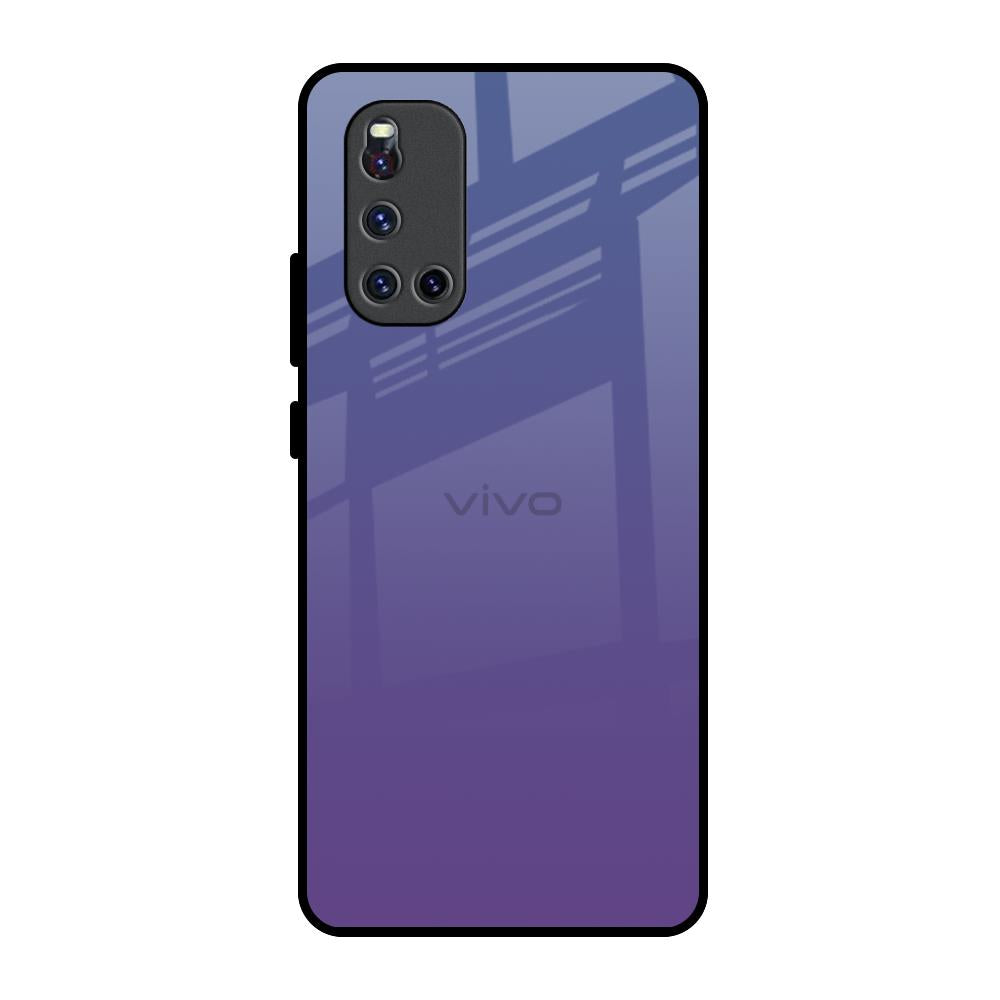 Indigo Pastel Vivo V19 Glass Back Cover Online