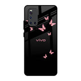 Fly Butterfly Vivo V19 Glass Back Cover Online