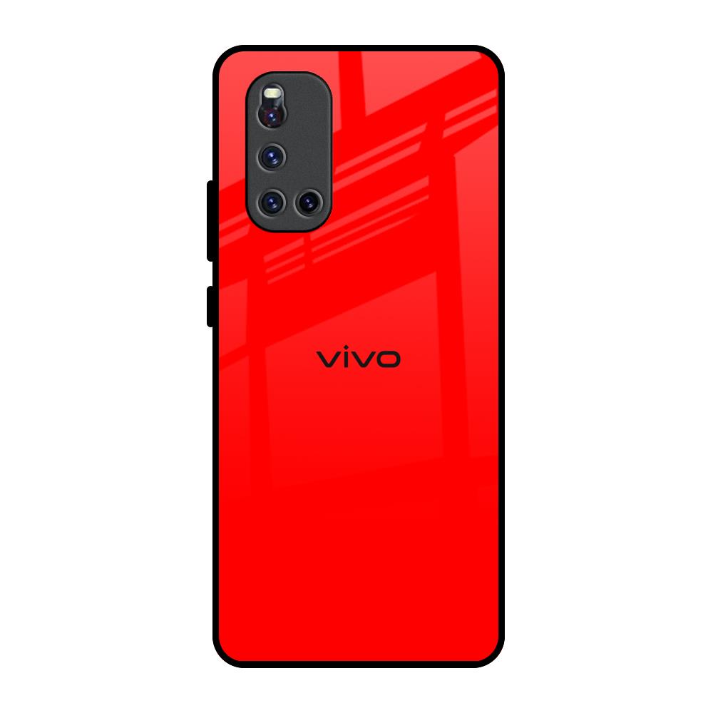 Blood Red Vivo V19 Glass Back Cover Online
