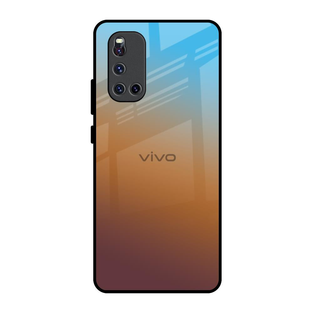 Rich Brown Vivo V19 Glass Back Cover Online