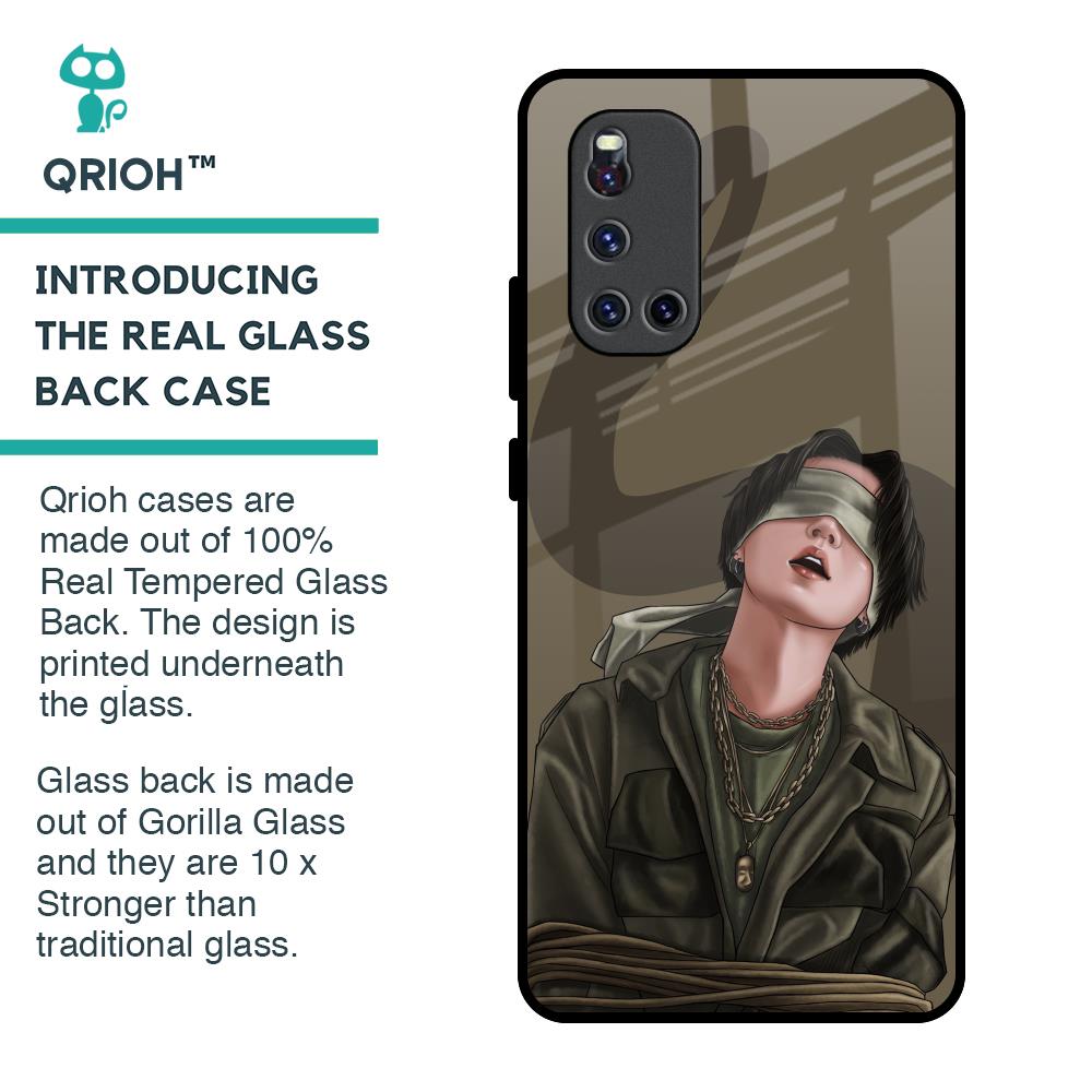 Blind Fold Glass Case for Vivo V19