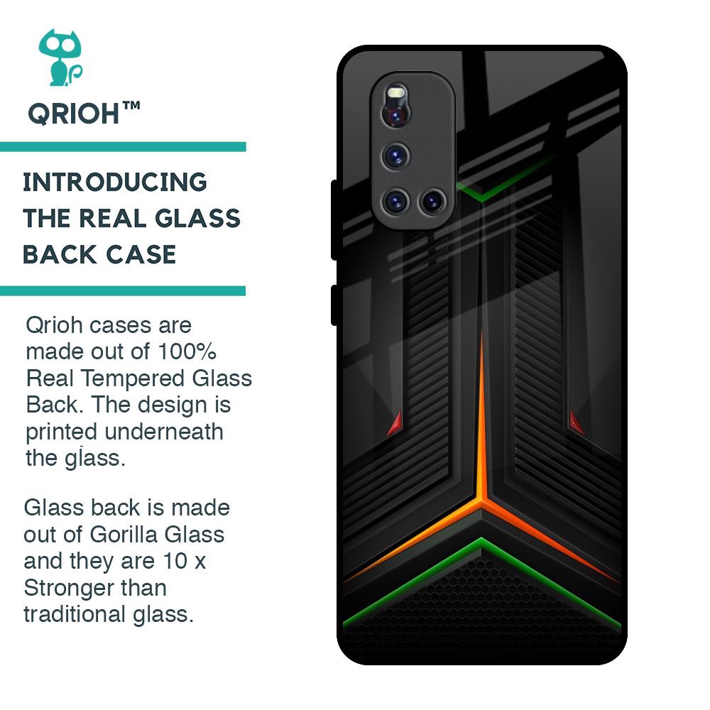 Modern Ultra Chevron Glass Case for Vivo V19
