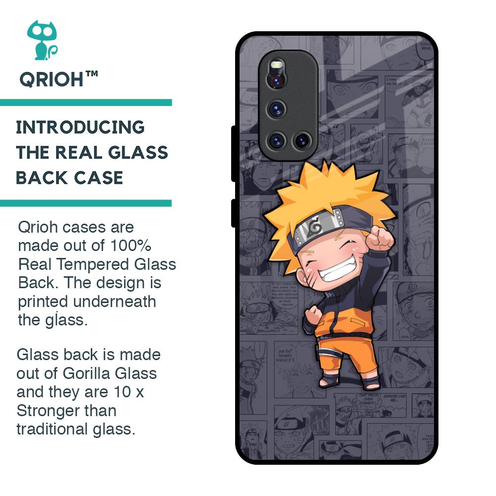 Orange Chubby Glass Case for Vivo V19