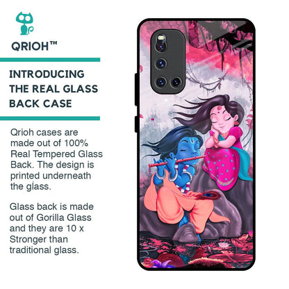 Radha Krishna Art Glass Case for Vivo V19