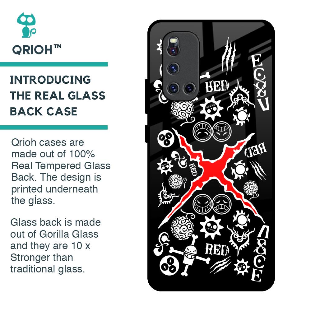 Red Zone Glass Case for Vivo V19
