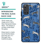 Blue Cheetah Glass Case for Vivo V19