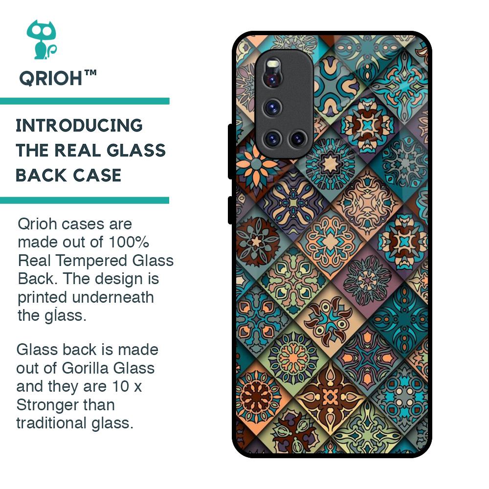 Retro Art Glass Case for Vivo V19
