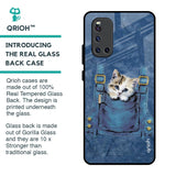 Kitty In Pocket Glass Case For Vivo V19