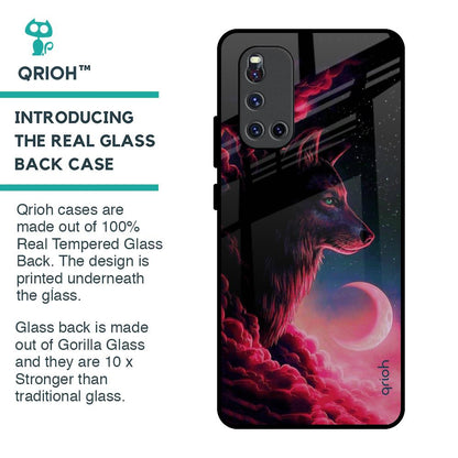 Moon Wolf Glass Case for Vivo V19