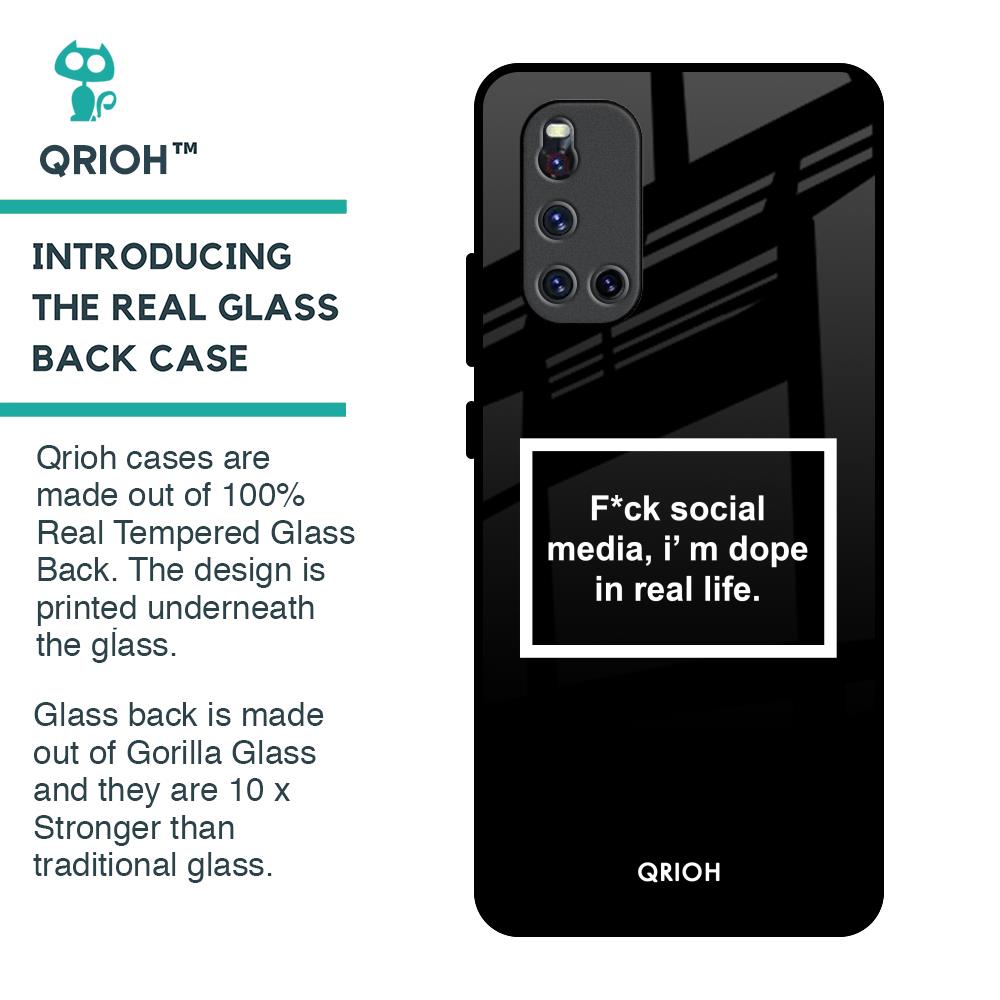 Dope In Life Glass Case for Vivo V19