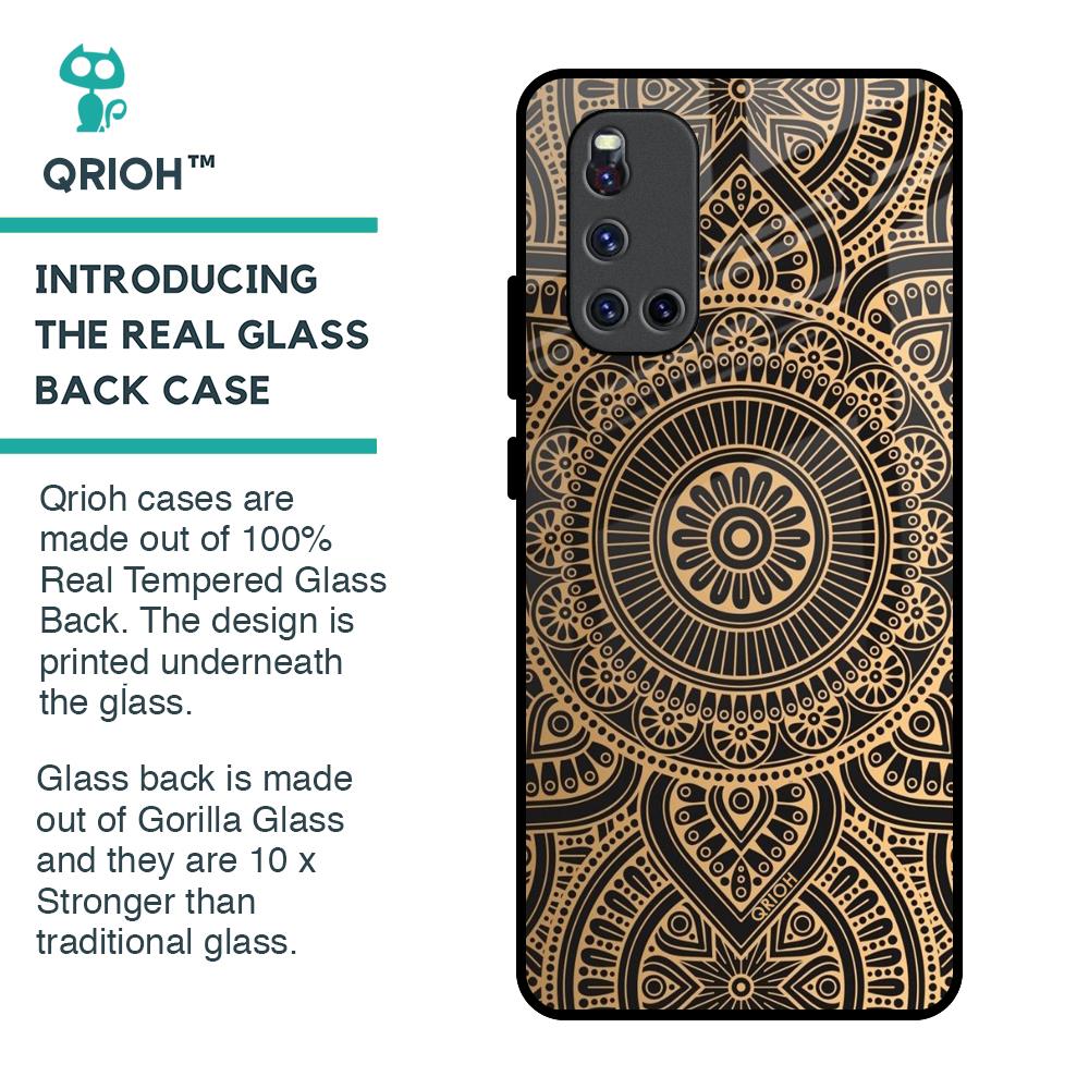 Luxury Mandala Glass Case for Vivo V19