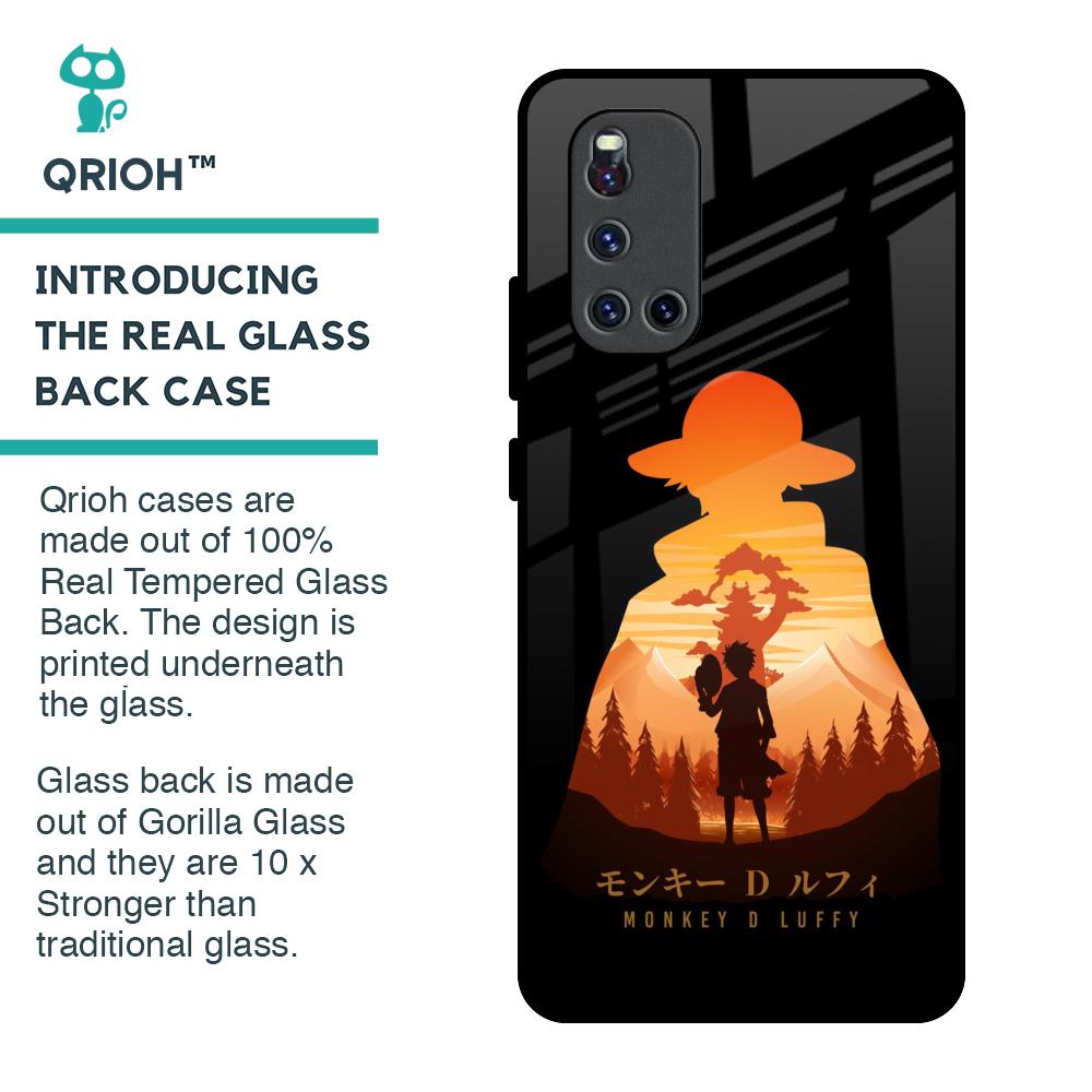 Luffy One Piece Glass Case for Vivo V19