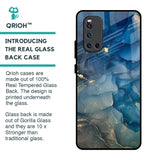 Blue Cool Marble Glass Case for Vivo V19