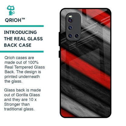 Soft Wooden Texture Glass Case for Vivo V19