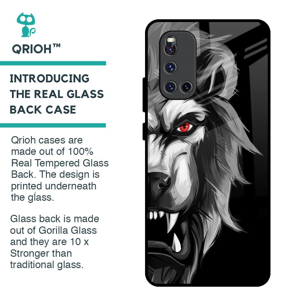 Wild Lion Glass Case for Vivo V19