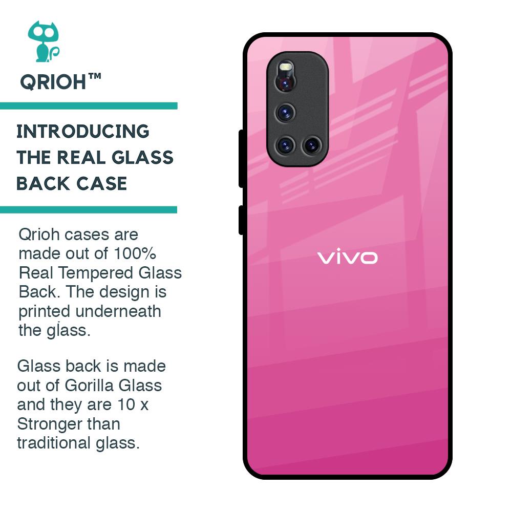 Pink Ribbon Caddy Glass Case for Vivo V19