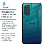 Green Triangle Pattern Glass Case for Vivo V19
