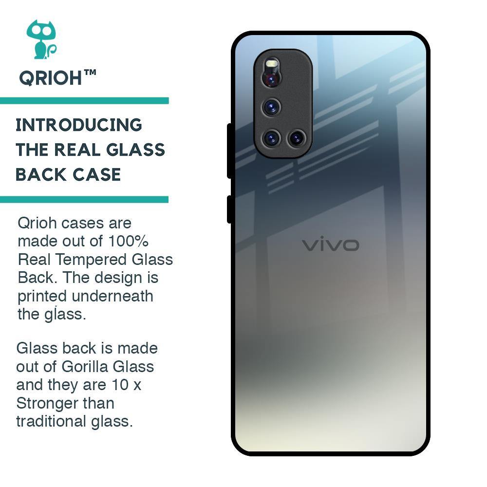 Tricolor Ombre Glass Case for Vivo V19