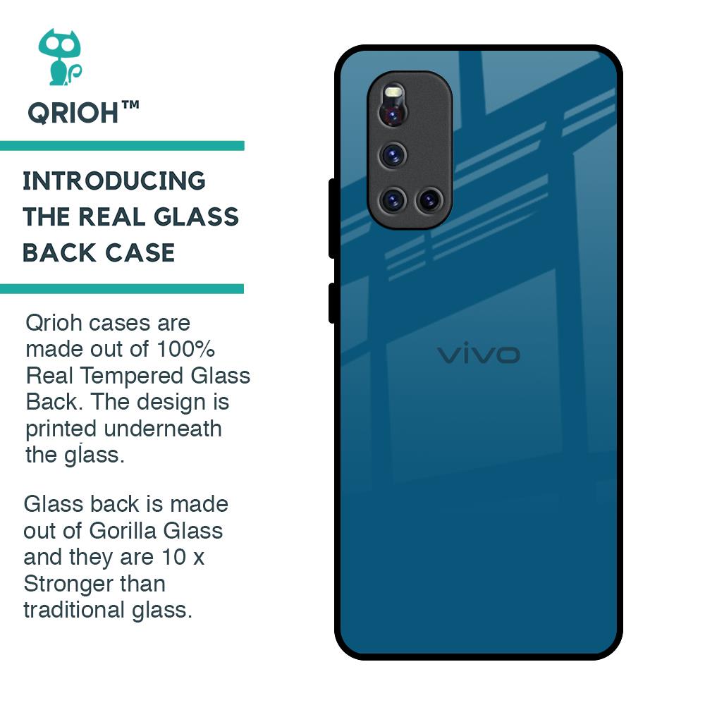 Cobalt Blue Glass Case for Vivo V19