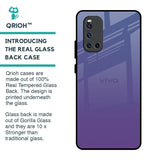 Indigo Pastel Glass Case For Vivo V19