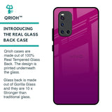 Magenta Gradient Glass Case For Vivo V19