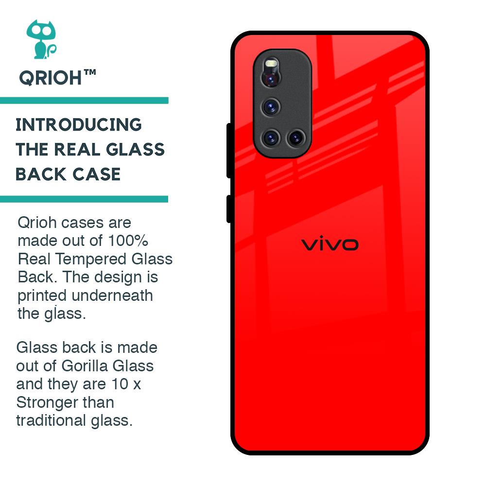 Blood Red Glass Case for Vivo V19