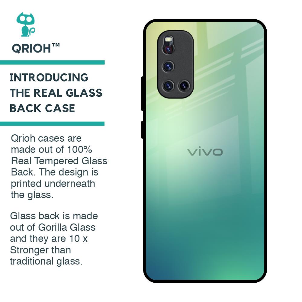 Dusty Green Glass Case for Vivo V19