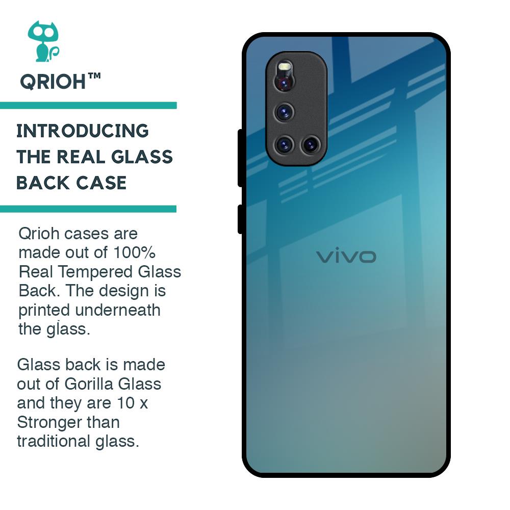 Sea Theme Gradient Glass Case for Vivo V19