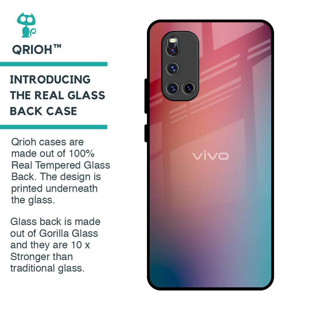 Dusty Multi Gradient Glass Case for Vivo V19
