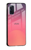 Sunset Orange Glass Case for Vivo V20